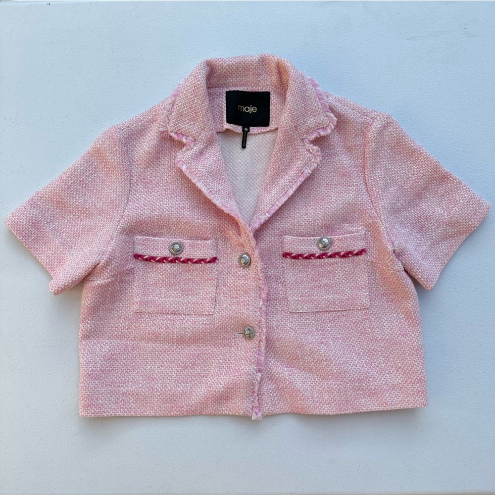 Maje Virosa Tweed Cropped Top | Women’s | Size Med